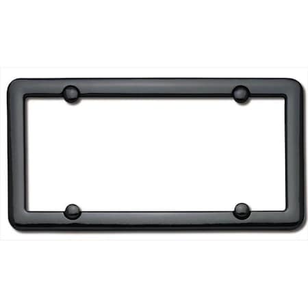 Cruiser Accessories Cruiser Accessories 20650 Nouveau License Plate Frame; Black With fastener caps 20650